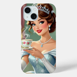Sophisticierte Prinzessin mit Krone und elegantem Case-Mate iPhone Hülle