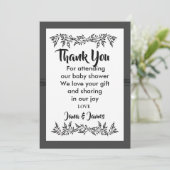 SOPHISTIZIERTER MODERNER Dank Einladung (Stehend Vorderseite)