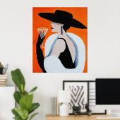 SOPHISTIZIERTES LADY POSTER (Heimbüro)