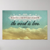 Sophocles Inspiration Zitat "Liebe Poster (Vorne)