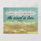 Sophocles Inspiration Zitat "Liebe Postkarte (Vorderseite)