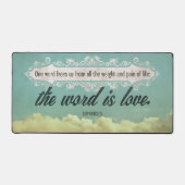 Sophocles Inspiration Zitat "Liebe Schreibtischunterlage (Vorderseite)