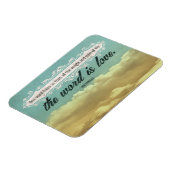 Sophokles Inspiration Zitat "Liebe" flexibel Magnet (Linke Seite)