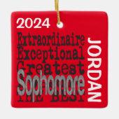 Sophomore Extraordinaire CUSTOM Keramikornament (Vorderseite)