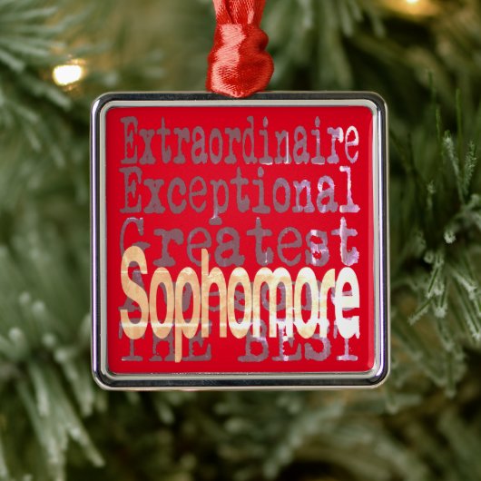 Sophomore Extraordinaire Ornament Aus Metall (Baum)