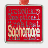 Sophomore Extraordinaire Ornament Aus Metall (Vorne)