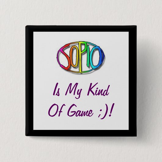 Sopio-Fan-Abzeichen Button (Vorderseite)