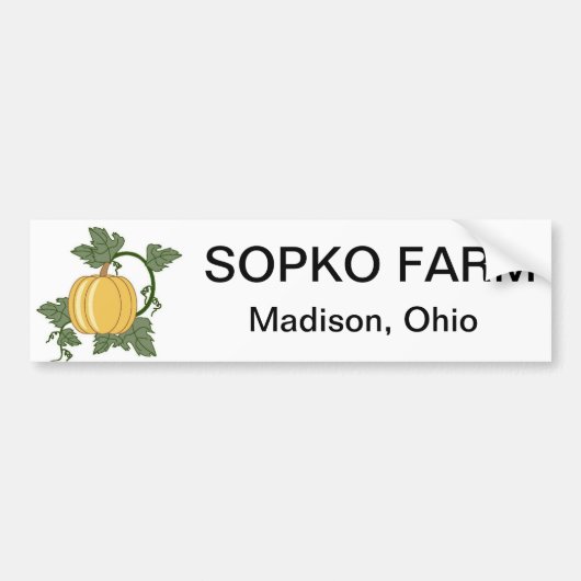 sopko Bauernhof-Autoaufkleber Autoaufkleber (Vorne)