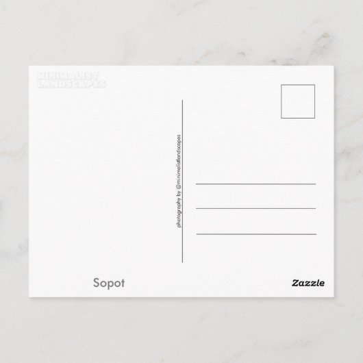 Sopot (Polen) Postkarte (Rückseite)