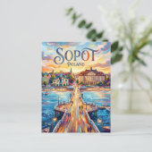 Sopot Polen Postkarte (Stehend Vorderseite)