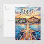 Sopot Polen Postkarte (Vorne/Hinten)