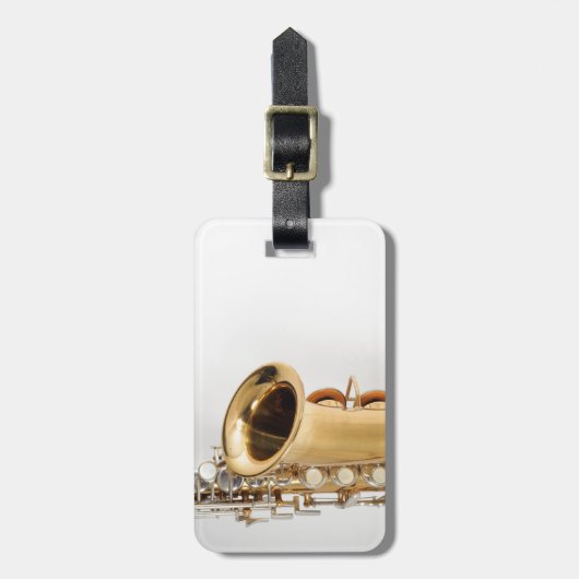 Sopran-Saxophon-Gepäckanhänger Gepäckanhänger (Vorderseite vertikal)