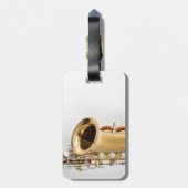 Sopran-Saxophon-Gepäckanhänger Gepäckanhänger (Rückseite vertikal)