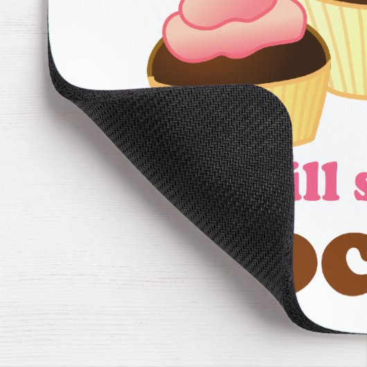 Sopran singt für Schokolade Mousepad (Ecke)