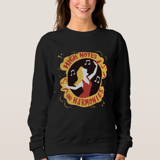 Sopraner Sängerin Vocal Range Vocalist Gesang Sweatshirt (Vorderseite)