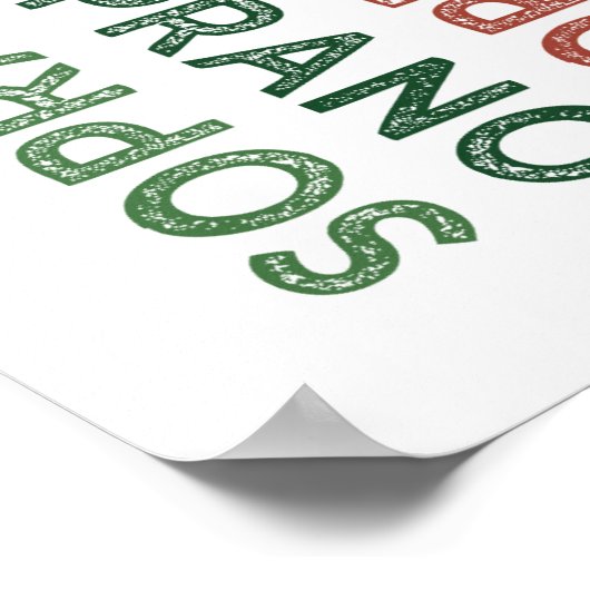 Sopranfarben Poster (Ecke)