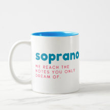 Soprangeschenk Tasse, Sopran Tasse, lustiges Gesch