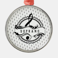 Sopranistin Musikalische Note Ornament