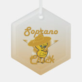 Soprano Chick #10 Ornament Aus Glas (Vorderseite)