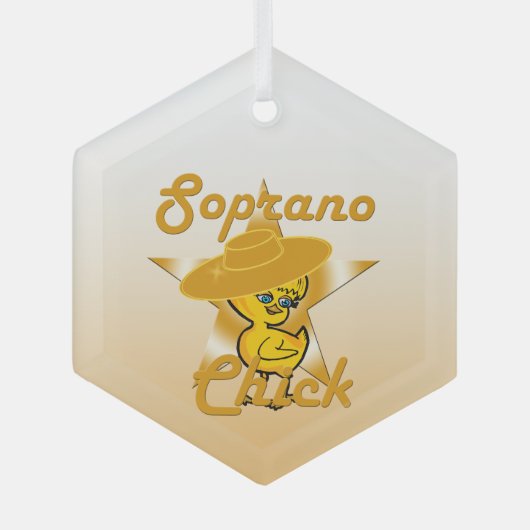 Soprano Chick #10 Ornament Aus Glas (Vorderseite)