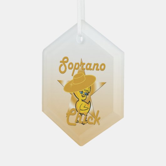 Soprano Chick #10 Ornament Aus Glas (Vorderseite Links)