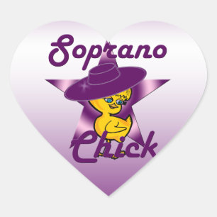 Soprano Chick #9 Herz-Aufkleber