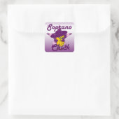 Soprano Chick #9 Quadratischer Aufkleber (Tasche)