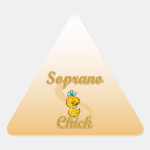Soprano Chick Dreieckiger Aufkleber