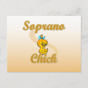 Soprano Chick Postkarte