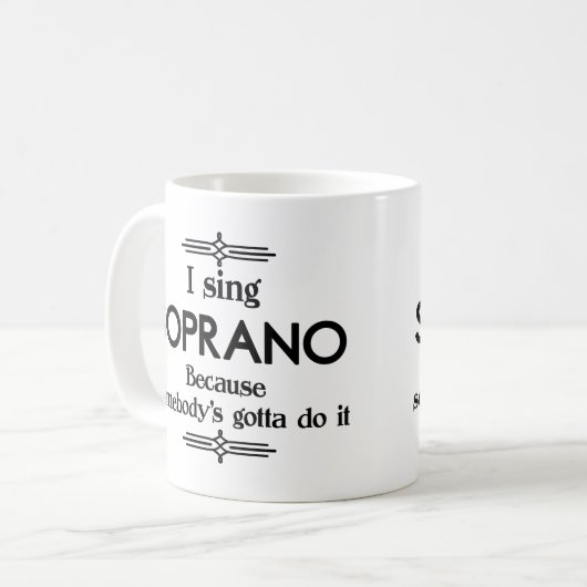 Soprano - Gotta Funny Music Kaffeetasse (Vorderseite Links)