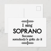 Soprano - Gotta Funny Music Postkarte (Vorne/Hinten)