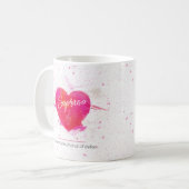 Soprano Musical Heart Singing Part Kaffeetasse (Vorderseite Links)