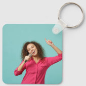 Soprano Musical Heart Singing Part Schlüsselanhänger (Rückseite)