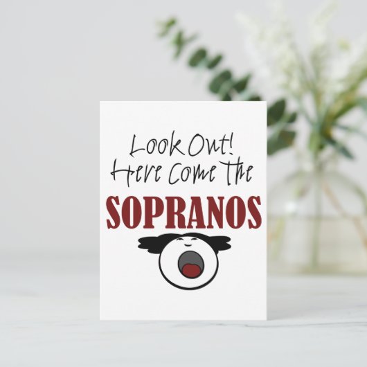 Soprano Postkarte (Stehend Vorderseite)