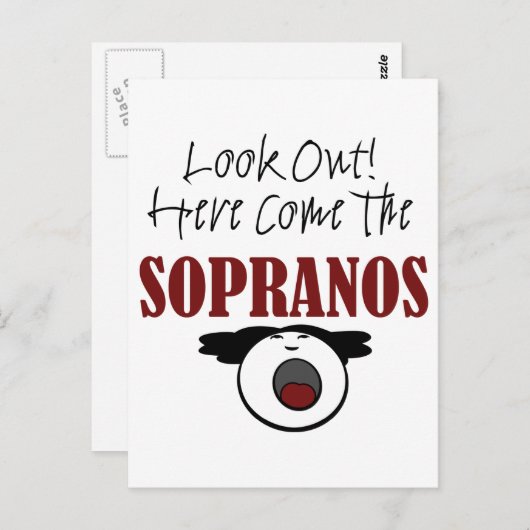 Soprano Postkarte (Vorne/Hinten)
