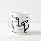 Soprano-Sänger-Musical-Tasse Kaffeetasse (Vorderseite Links)