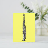 Soprano Sax Postkarte (Stehend Vorderseite)