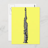 Soprano Sax Postkarte (Vorne/Hinten)