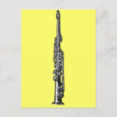 Soprano Sax Postkarte (Vorderseite)