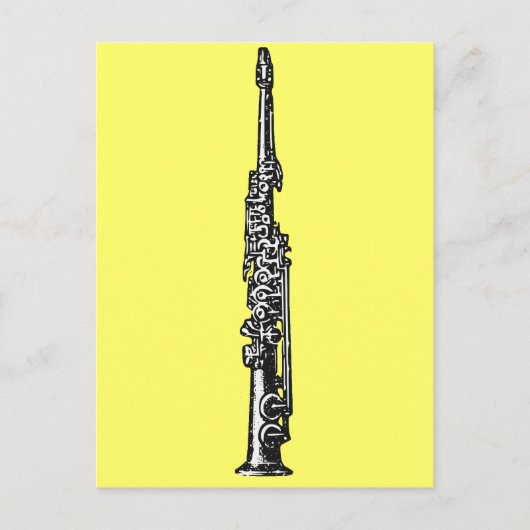 Soprano Sax Postkarte (Vorderseite)
