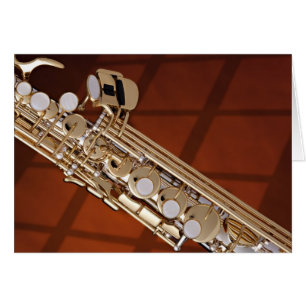 Soprano Saxophon auf Gold