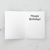 Soprano Saxophon Geburtstagskarte Karte (Innenseite)