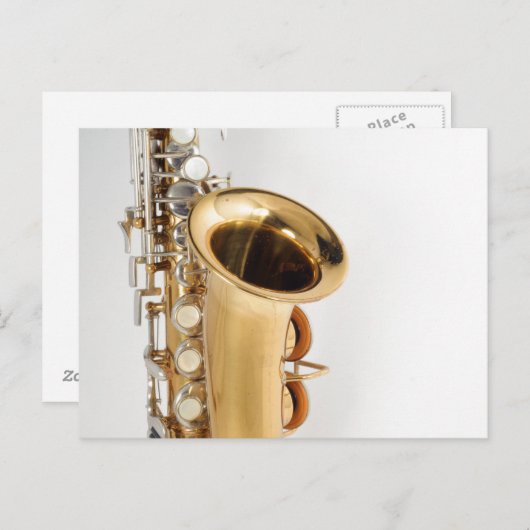 Soprano Saxophon Postkarte (Vorne/Hinten)