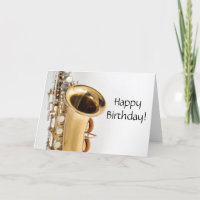 Soprano Saxophone Geburtstagskarte
