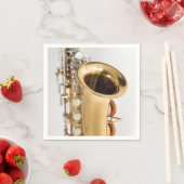 Soprano Saxophone Napkin Serviette (Beispiel)