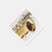 Soprano Saxophone Napkin Serviette (Ecke)