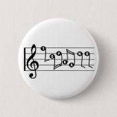 Soprano Singer Musical Button (Vorderseite)