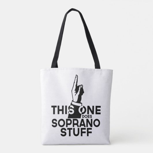 Soprano Stuff - Funny Soprano Musik Tasche (Rückseite)