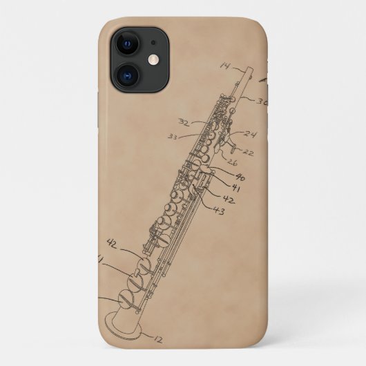 Sopransax Case-Mate iPhone Hülle (Rückseite)