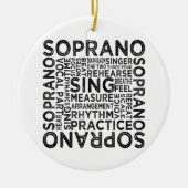 Soprantypografie Keramikornament (Vorne)